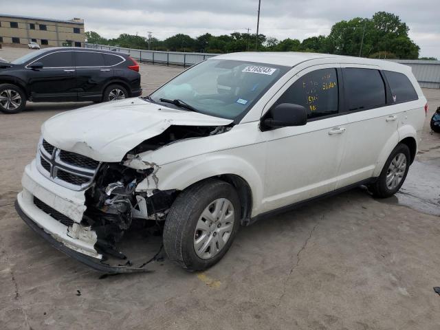 3C4PDCABXFT631046 - 2015 DODGE JOURNEY SE WHITE photo 1