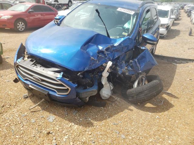 MAJ3P1TE4JC225453 - 2018 FORD ECOSPORT SE BLUE photo 1