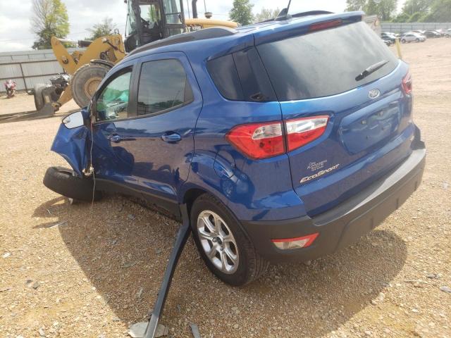 MAJ3P1TE4JC225453 - 2018 FORD ECOSPORT SE BLUE photo 2