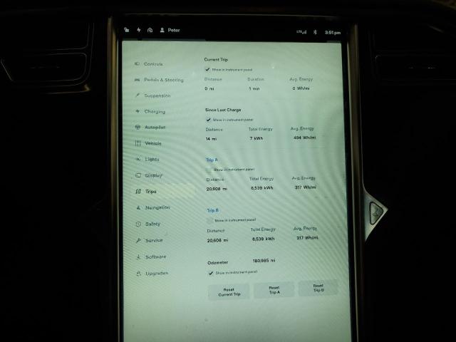 5YJSA1H19EFP57531 - 2014 TESLA MODEL S Gümüş foto 9