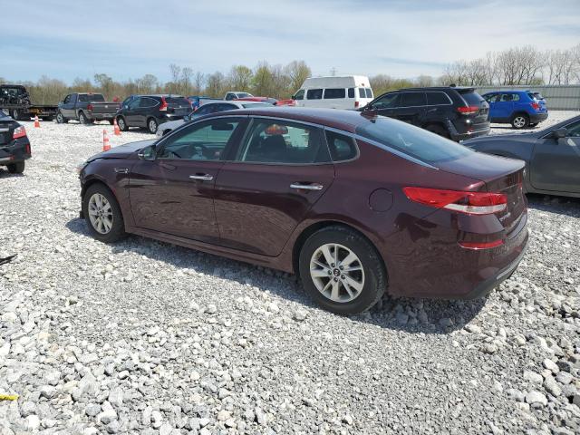 5XXGT4L33KG278931 - 2019 KIA OPTIMA LX MAROON photo 2