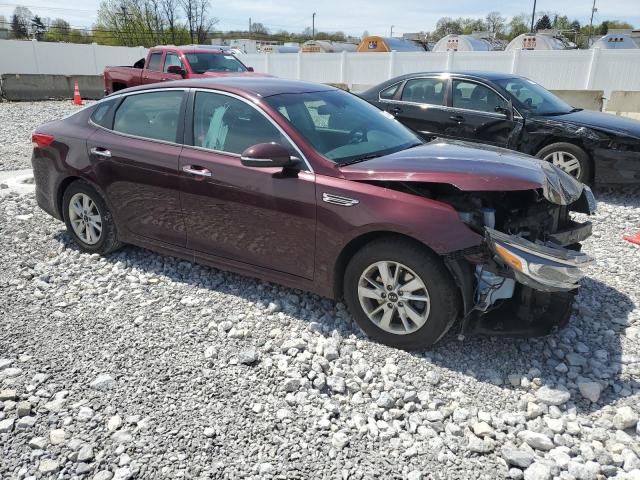 5XXGT4L33KG278931 - 2019 KIA OPTIMA LX MAROON photo 4