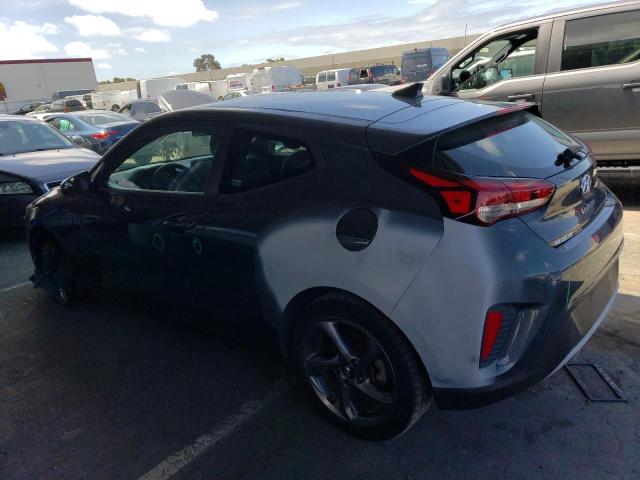 KMHTG6AF0KU009352 - 2019 HYUNDAI VELOSTER BASE GRAY photo 2