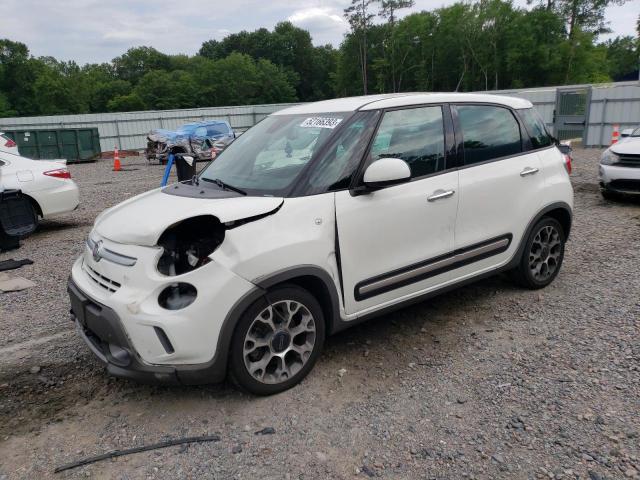 ZFBCFADH4EZ008481 - 2014 FIAT 500L TREKKING WHITE photo 1