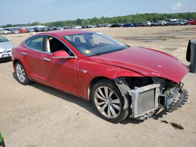 5YJSA1H11EFP45020 - 2014 TESLA MODEL S Rot Foto 4