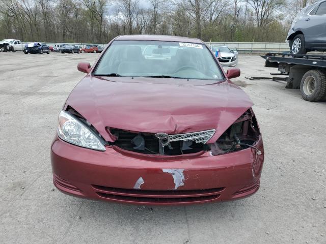 4T1BE32K54U264626 - 2004 TOYOTA CAMRY LE BURGUNDY photo 5