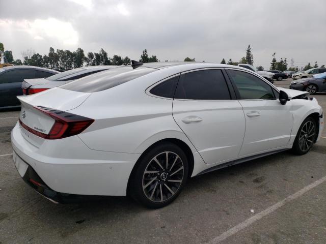 5NPEH4J2XMH074038 - 2021 HYUNDAI SONATA LIMITED WHITE photo 3