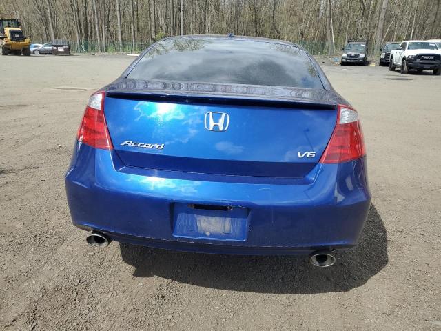 1HGCS22828A001180 - 2008 HONDA ACCORD EXL BLUE photo 6