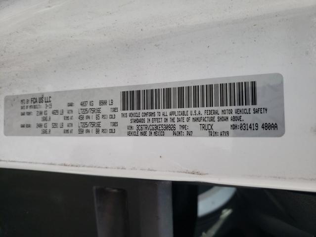 3C6TRVCG3KE530926 - 2019 RAM PROMASTER 2500 HIGH 白色 照片 13