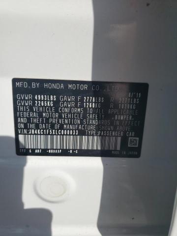 JH4KC1F5XLC000033 - 2020 ACURA RLX TECHNOLOGY Ağ foto 12