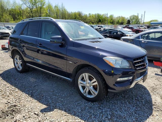 4JGDA5HB3CA020562 - 2012 MERCEDES-BENZ ML 350 4MATIC BLUE photo 4
