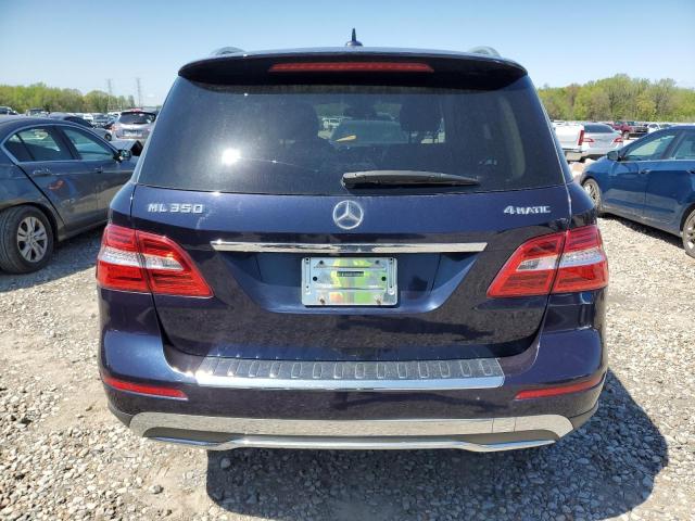 4JGDA5HB3CA020562 - 2012 MERCEDES-BENZ ML 350 4MATIC BLUE photo 6