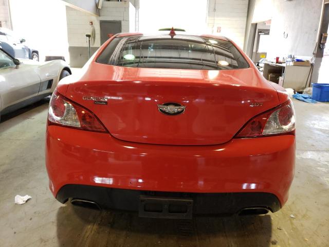 KMHHT6KD1AU012855 - 2010 HYUNDAI GENESIS CO 2.0T RED photo 6