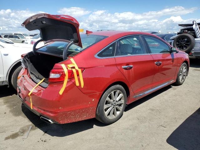 5NPE34AF9HH548181 - 2017 HYUNDAI SONATA SPORT RED photo 3