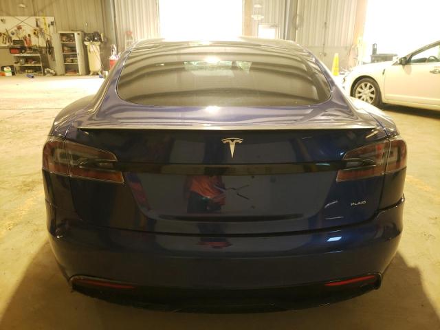 5YJSA1E67MF431452 - 2021 TESLA MODEL S Կապույտ լուսանկար 6