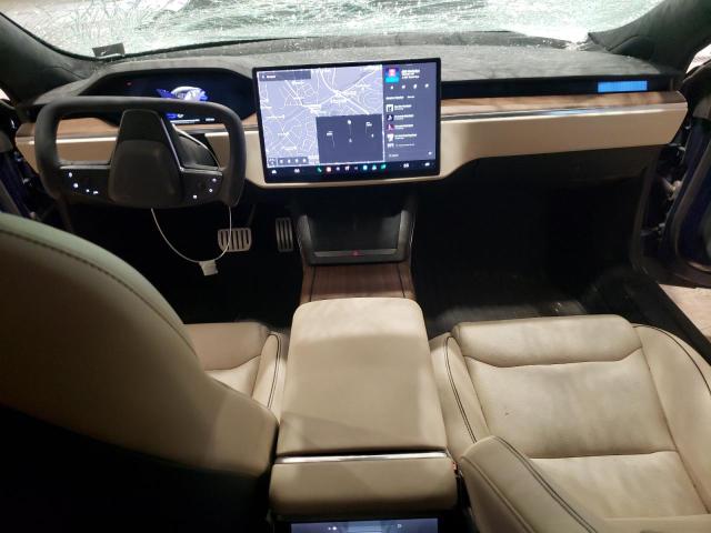 5YJSA1E67MF431452 - 2021 TESLA MODEL S Կապույտ լուսանկար 8