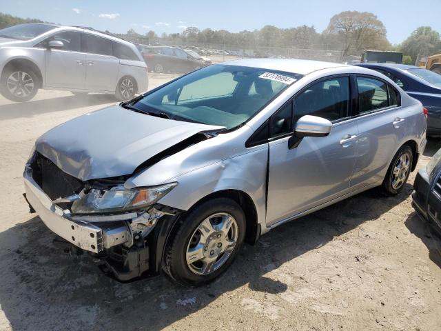 19XFB2E53EE049650 - 2014 HONDA CIVIC LX SILVER photo 1