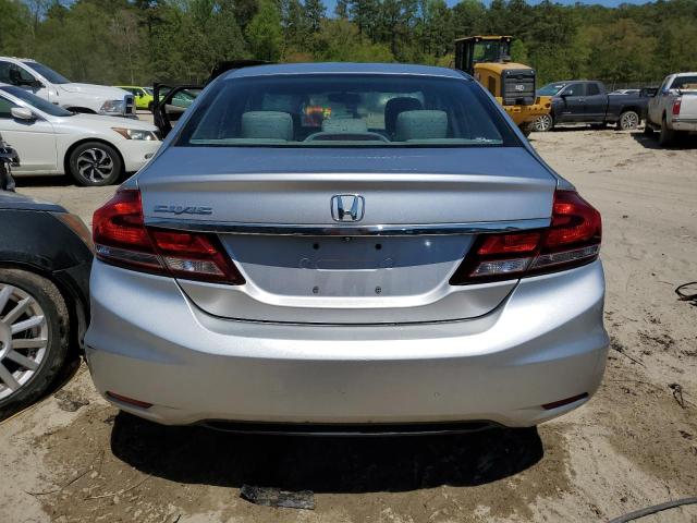 19XFB2E53EE049650 - 2014 HONDA CIVIC LX SILVER photo 6