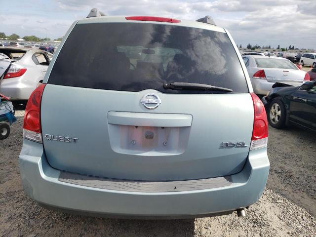 5N1BV28U44N318169 - 2004 NISSAN QUEST S TURQUOISE photo 6