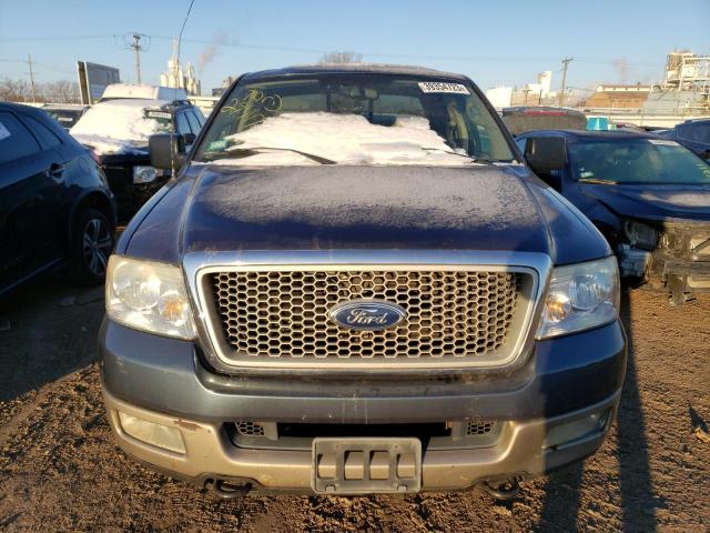 1FTPW14594KC63395 - 2004 FORD F150 SUPERCREW BLUE photo 5