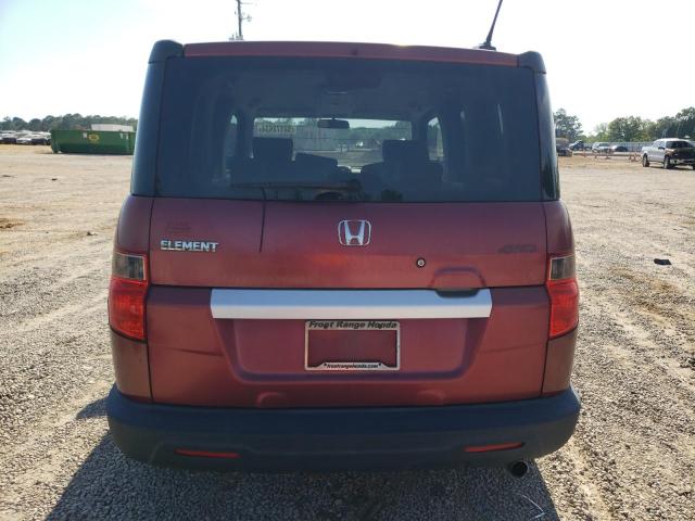 5J6YH28769L006190 - 2009 HONDA ELEMENT EX BURGUNDY photo 6