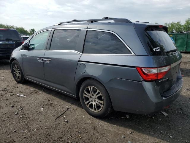 5FNRL5H63DB038009 - 2013 HONDA ODYSSEY EXL GRAY photo 2