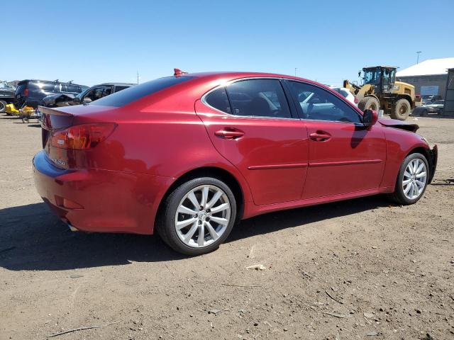 JTHCK262382027252 - 2008 LEXUS IS 250 RED photo 3