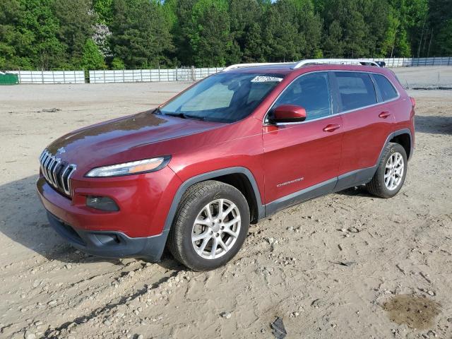 1C4PJLCSXEW283893 - 2014 JEEP CHEROKEE LATITUDE MAROON photo 1