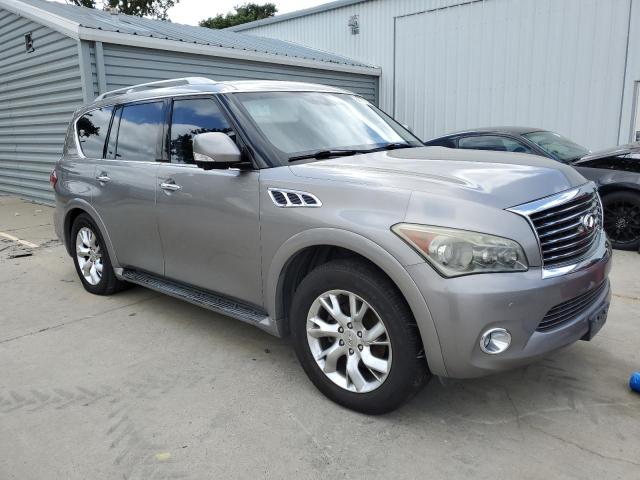 JN8AZ2NE3B9005108 - 2011 INFINITI QX56 SILVER photo 4