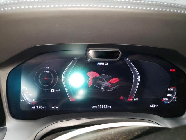 WBS33AY04MFL04703 - 2021 BMW M3 COMPETITION SILVER photo 9