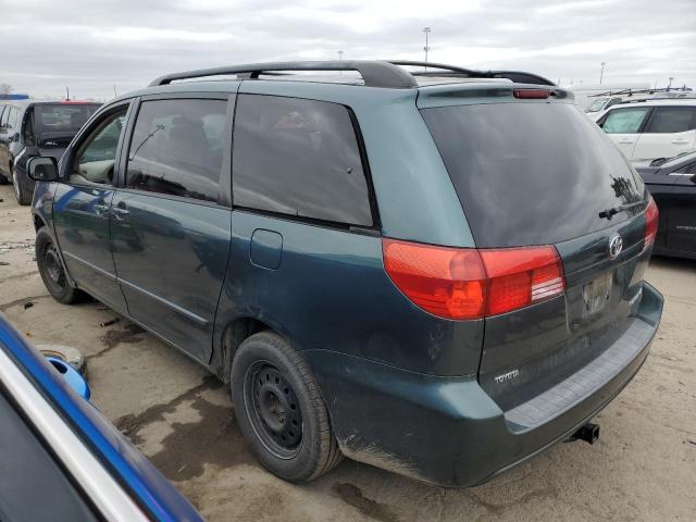 5TDZA23C85S328356 - 2005 TOYOTA SIENNA CE GREEN photo 2