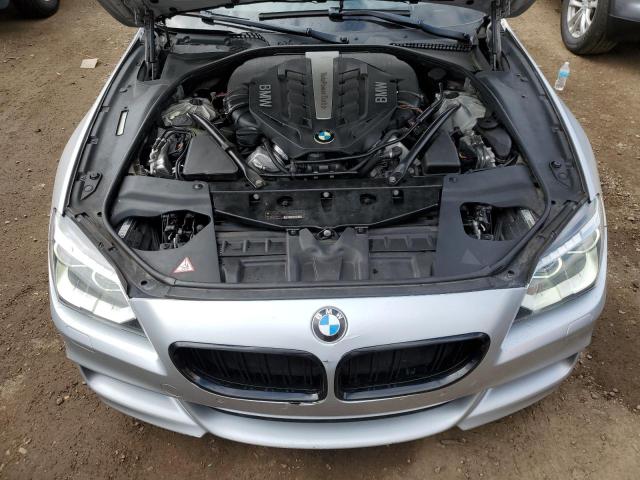 WBA6B4C57ED371365 - 2014 BMW 650 XI GRAN COUPE SILVER photo 11