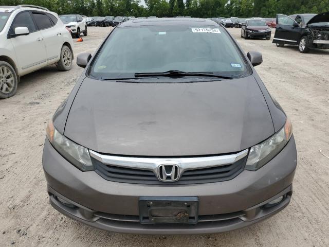 2HGFB2F9XCH515546 - 2012 HONDA CIVIC EXL GRAY photo 5