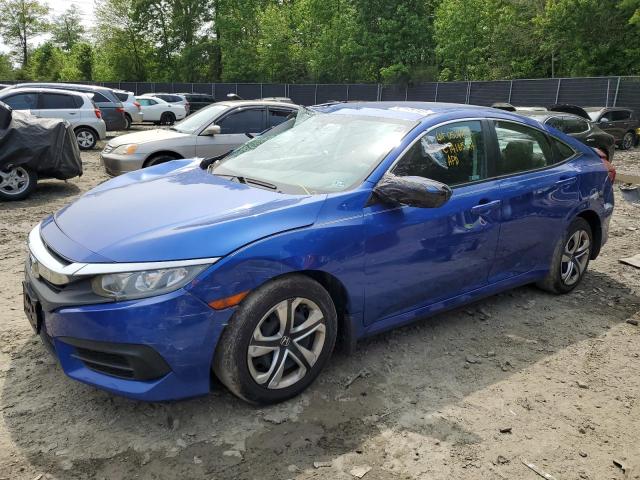 2HGFC2F57JH579082 - 2018 HONDA CIVIC LX BLUE photo 1