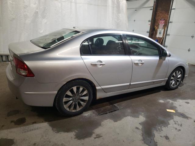 2HGFA16989H353101 - 2009 HONDA CIVIC EXL SILVER photo 3