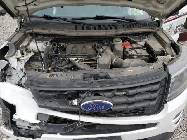 1FM5K8AR8JGA21873 - 2018 FORD EXPLORER POLICE INTERCEPTOR WHITE photo 12