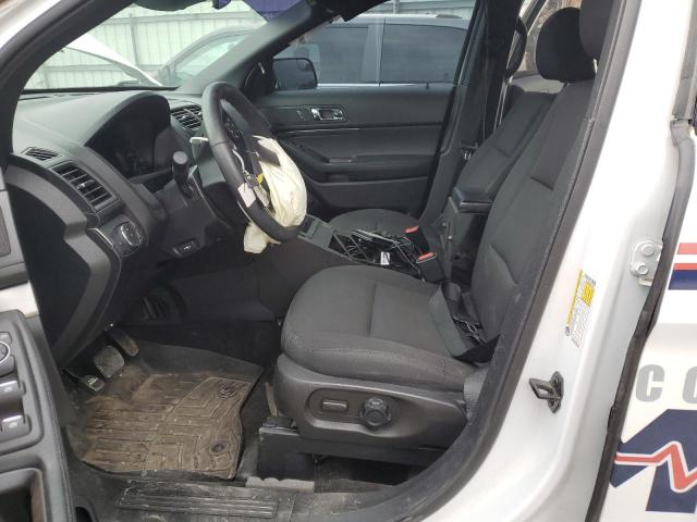 1FM5K8AR8JGA21873 - 2018 FORD EXPLORER POLICE INTERCEPTOR WHITE photo 7