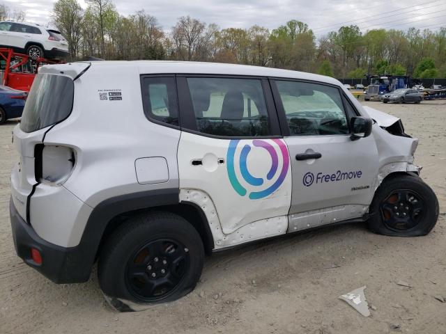 ZACNJDAB4MPN21634 - 2021 JEEP RENEGADE SPORT 银色 照片 3