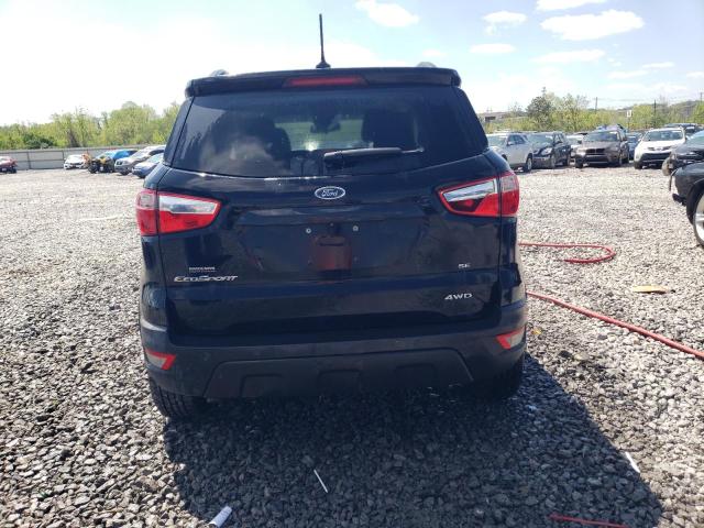 MAJ6P1UL7JC207250 - 2018 FORD ECOSPORT SE ლურჯი ფოტო 6