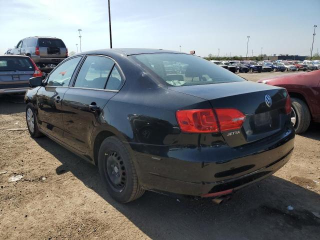 3VW2K7AJ8BM338827 - 2011 VOLKSWAGEN JETTA BASE BLACK photo 2