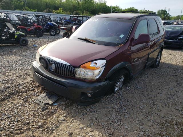 3G5DB03E22S535157 - 2002 BUICK RENDEZVOUS CX BURGUNDY photo 2