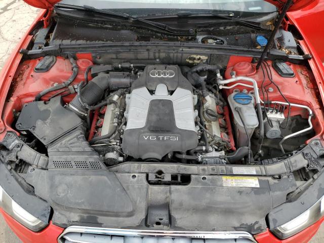 WAUCGAFRXFA025539 - 2015 AUDI S5 PREMIUM PLUS წითელი ფოტო 11