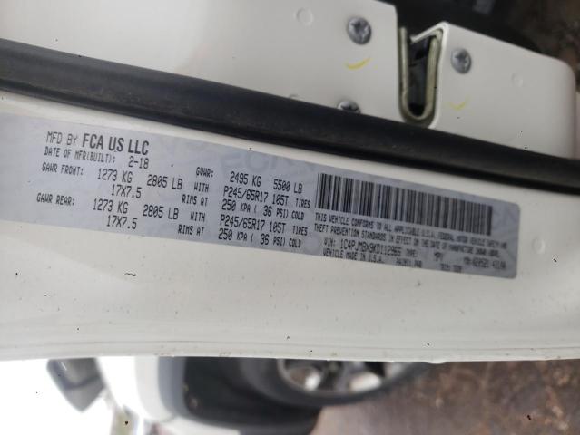 1C4PJMBX9KD112966 - 2019 JEEP CHEROKEE TRAILHAWK WHITE photo 12