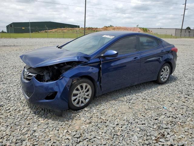 KMHDH4AE7DU540130 - 2013 HYUNDAI ELANTRA GLS BLUE photo 1