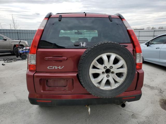 JHLRD78925C815204 - 2005 HONDA CR-V SE RED photo 6