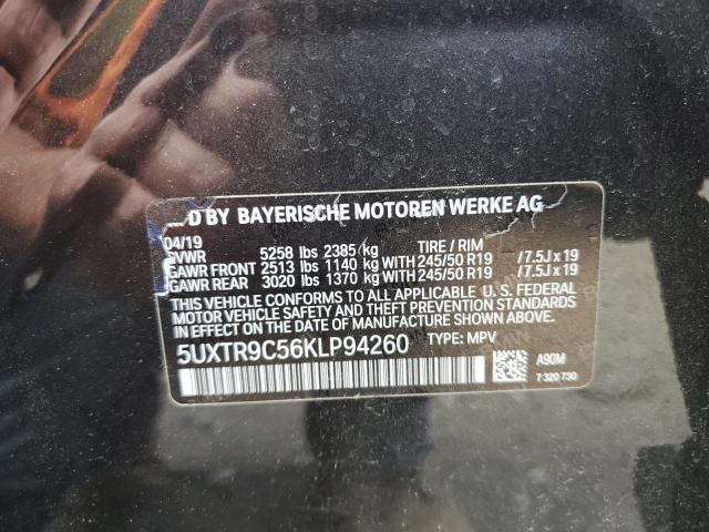 5UXTR9C56KLP94260 - 2019 BMW X3 XDRIVE30I GRAY photo 13