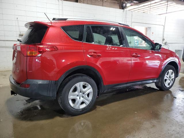 2T3BFREV8DW021101 - 2013 TOYOTA RAV4 LE RED photo 3