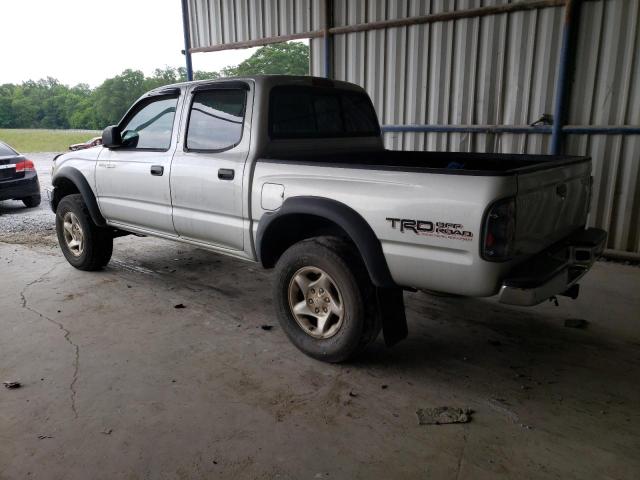 5TEGM92N52Z063694 - 2002 TOYOTA TACOMA DOUBLE CAB PRERUNNER GRAY photo 2