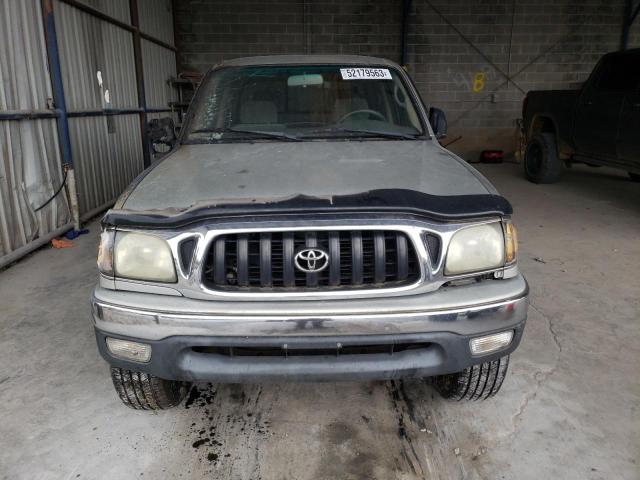 5TEGM92N52Z063694 - 2002 TOYOTA TACOMA DOUBLE CAB PRERUNNER GRAY photo 5