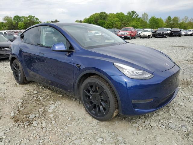 5YJYGDEEXMF060448 - 2021 TESLA MODEL Y BLUE photo 4